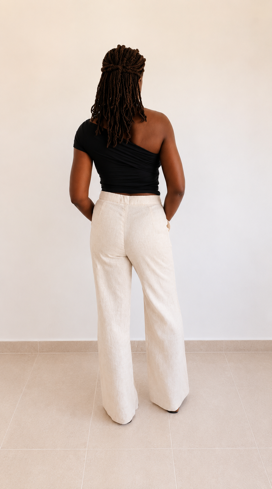 Pantalon fluide en lin Kiran